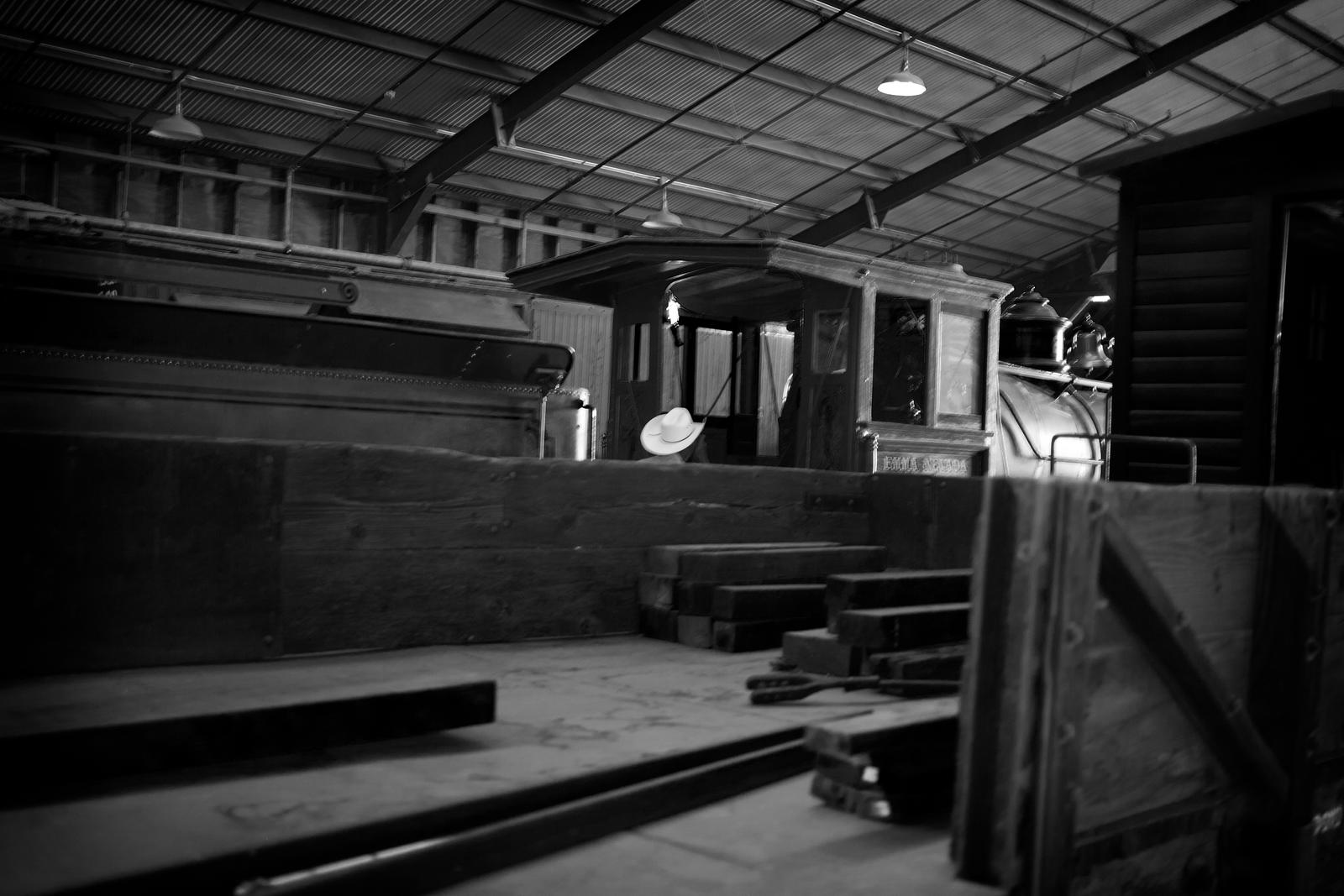 Cowboy At The Railroad Museum