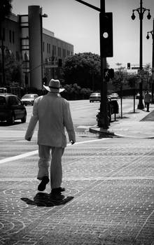 street light downtown LA