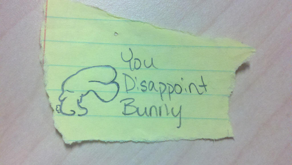 disappointed bunny by Youkerie on DeviantArt