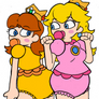 Peach and Daisy