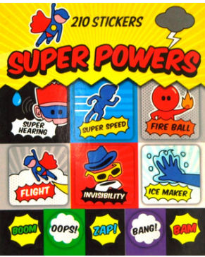 Super Writer Sticker 'Super Powers' Sticker Book by SweetSuperhero2024 on DeviantArt