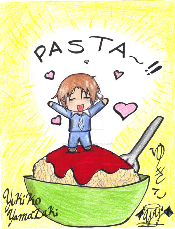 Hetalia - Chibi Italy + pasta