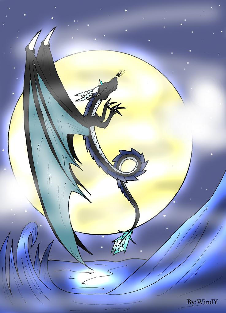 Moon Rabbit Dragon Moon Dragon by LittleDemon on DeviantArt