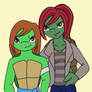 Two turtle ladies