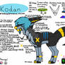 :. Kodan - Fursona - New Reference Sheet .: