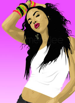 Aaliyah Vector