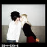 lawliet and misa: Kiss
