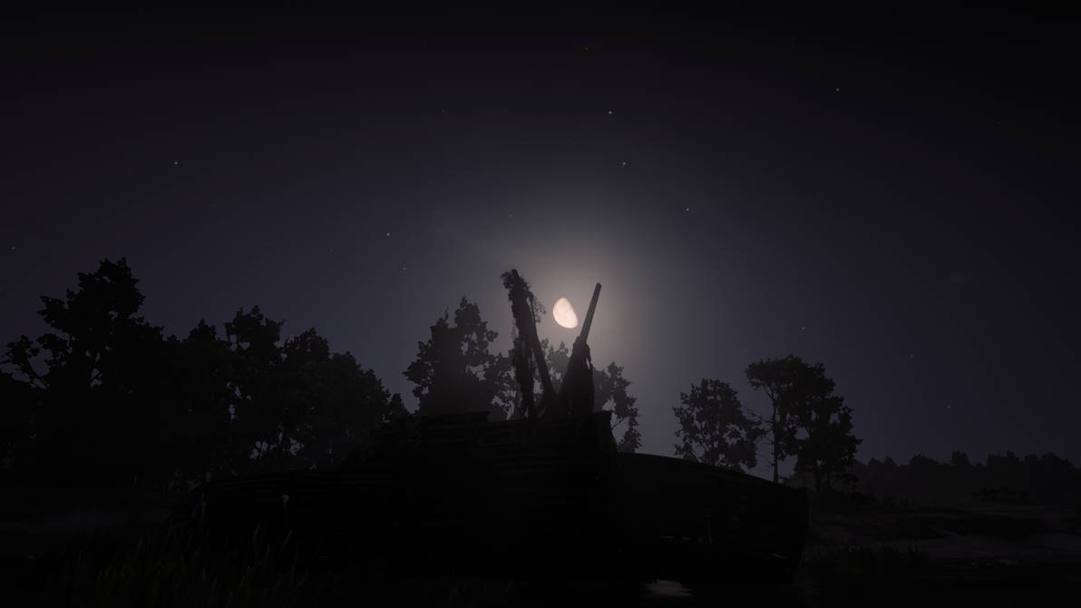 Red Dead Redemption 2 - Moonlight Boat by tntiseverywere on DeviantArt