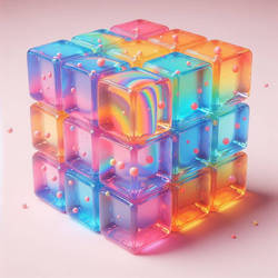 Jelly cubed