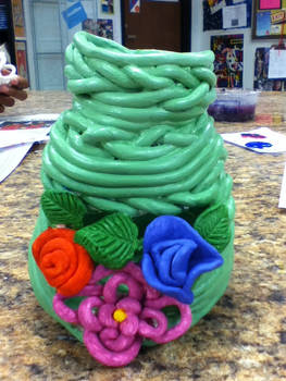 Flower coil pot