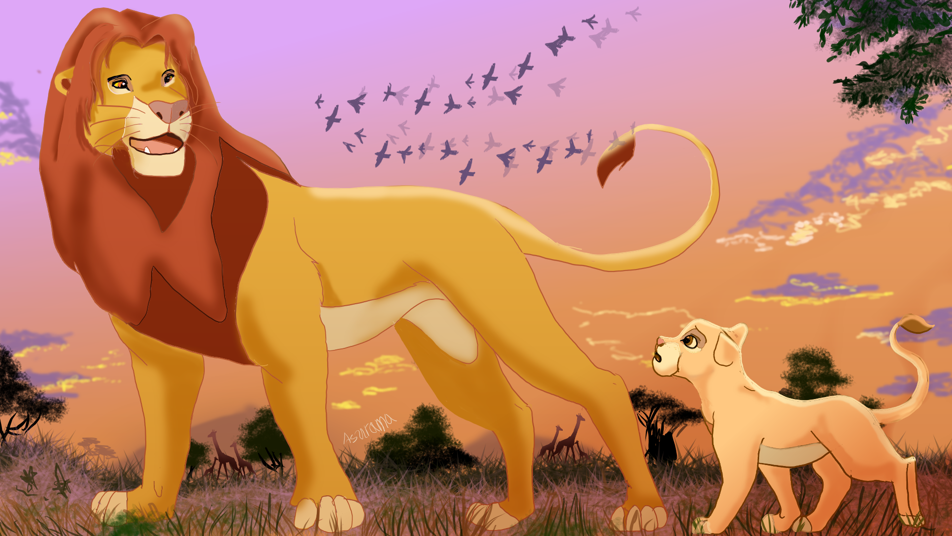 Lion King Simba And Kiara