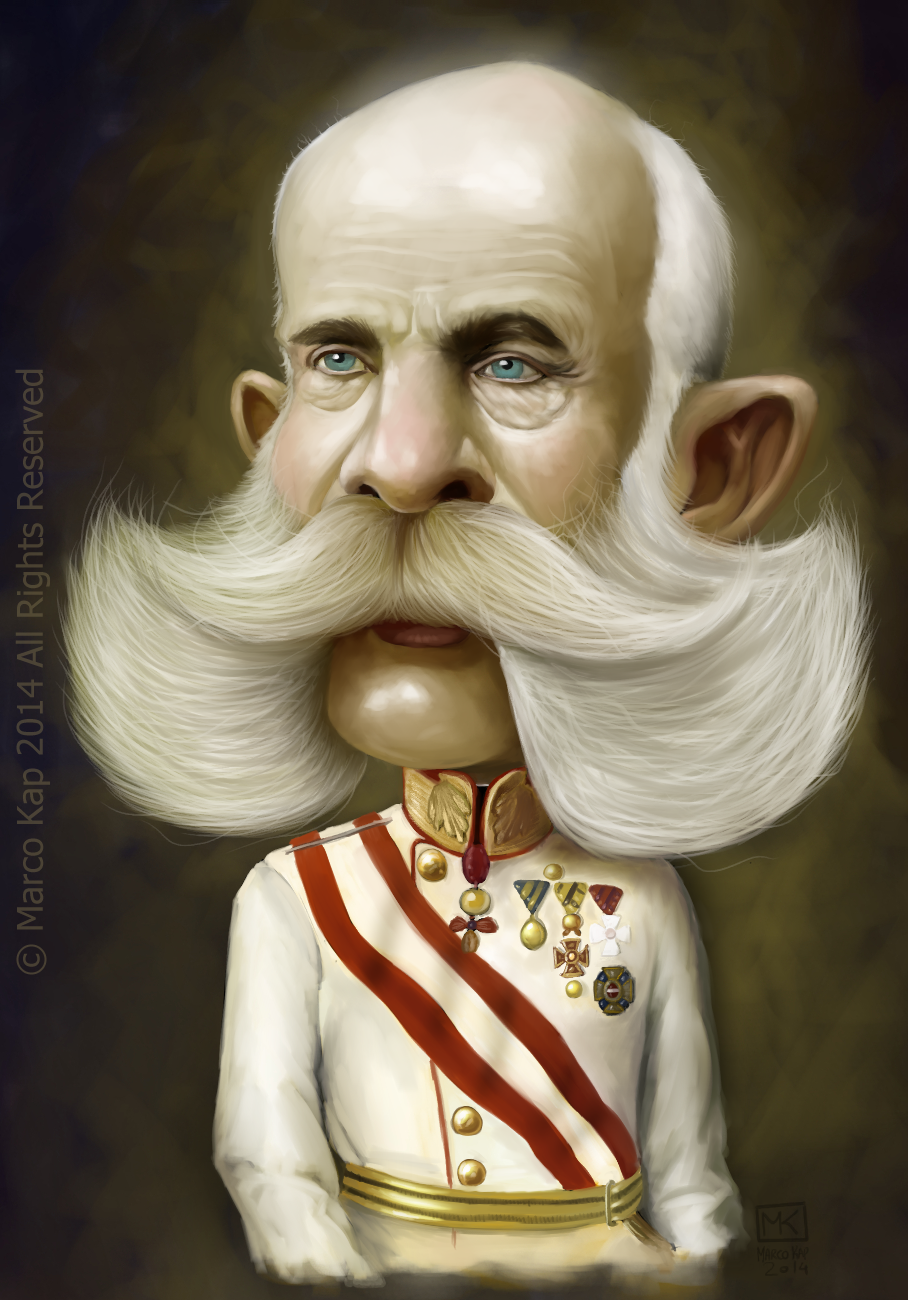 Caricature of Franz Joseph I