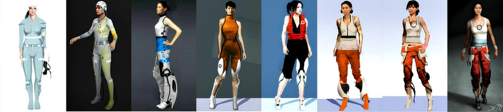 Evolution of Chell by XM94 on DeviantArt