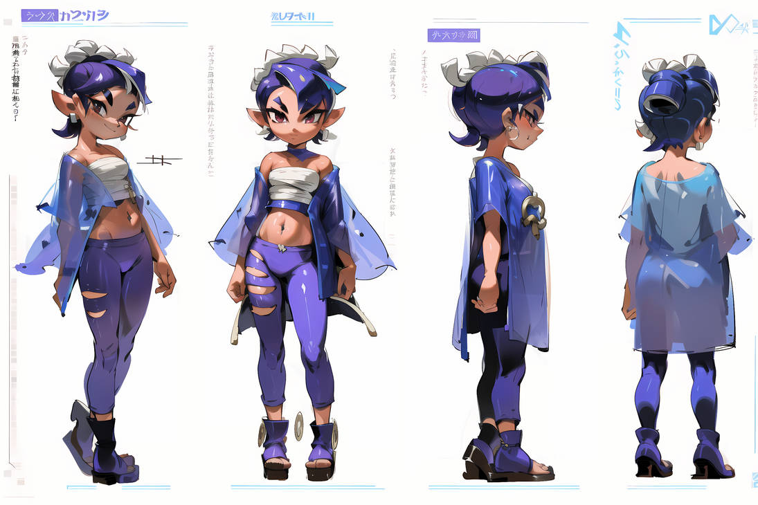 Splatoon Character Sheet (Requested) by poisenbery on DeviantArt