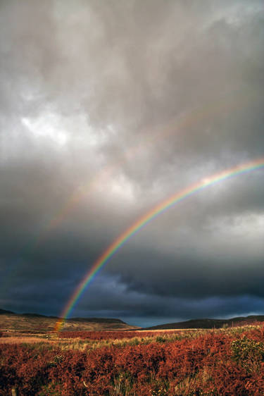 Grey Hill Moor: rainbow