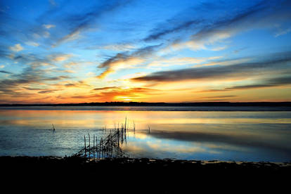 Cree Sundown: salmon nets