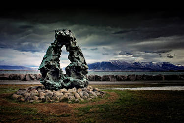Reykjavik Shoreline 1: Faxa Bay + Mount Esja by Coigach