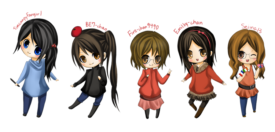 Chibi Friends by TimcanpyFangirl on DeviantArt
