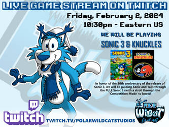 Live Game Stream On Twitch - Sonic 3 And Knuckles