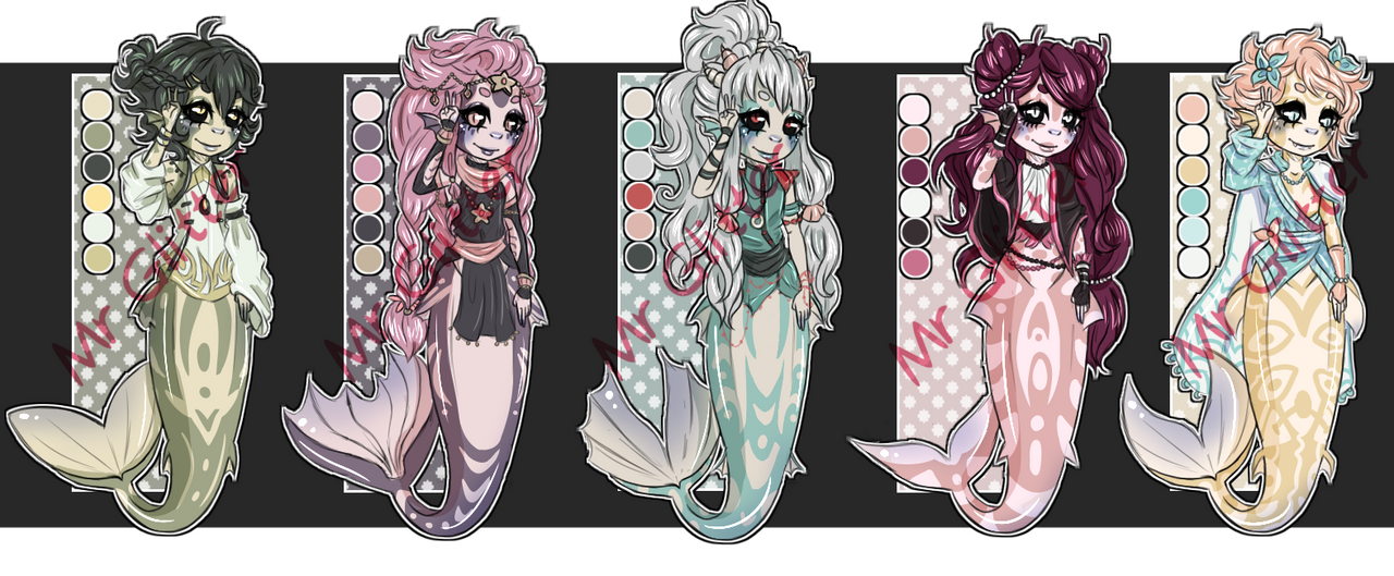 Mer Adopts (Closed) by MrGlitter on DeviantArt
