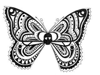 Henna butterfly