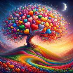 Tree: A Symphony of Color and Affection 2