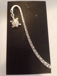 Tibetan silver small bookmark turtle