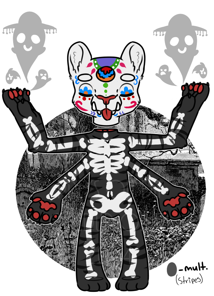 Day of the Dead Kali Tiger SOLD