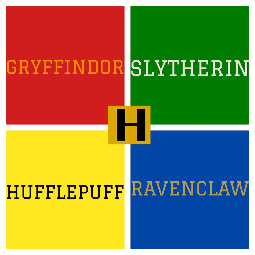 The Four Houses of Hogwarts by Alexthewolf123 on DeviantArt