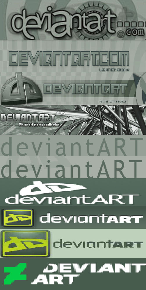 DeviantArt Logo History by Alexthewolf123 on DeviantArt