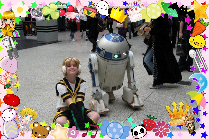 len and R2D2 purikura