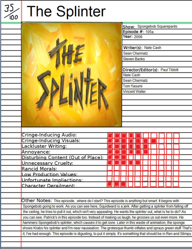 The Splinter - Animated Atrocity by Rich4270 on DeviantArt