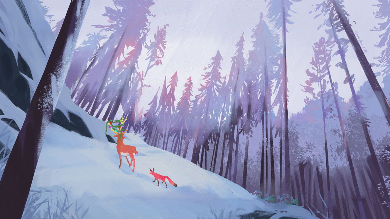 A fox helps lost Rudolph find way back home 136 by Catsule on DeviantArt