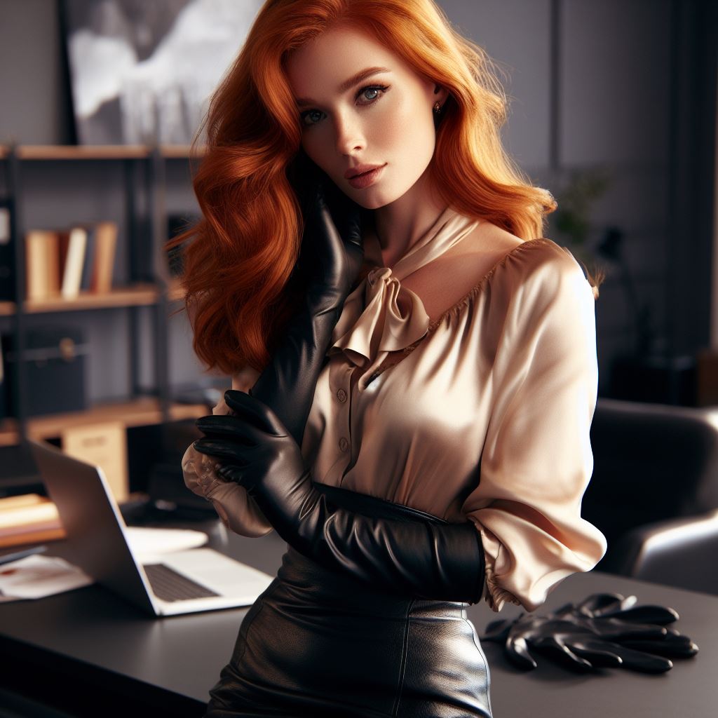 Leather Gloves At The Office 8 By Sron42 On DeviantArt leather-gloves-at-the-office-8-by-sron42-on-deviantart