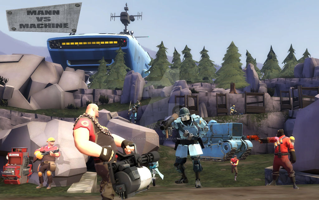 TF2 | Mann vs Machine by SucculentSoldier on DeviantArt