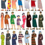 OC + Inazuma Eleven characters yukata designs