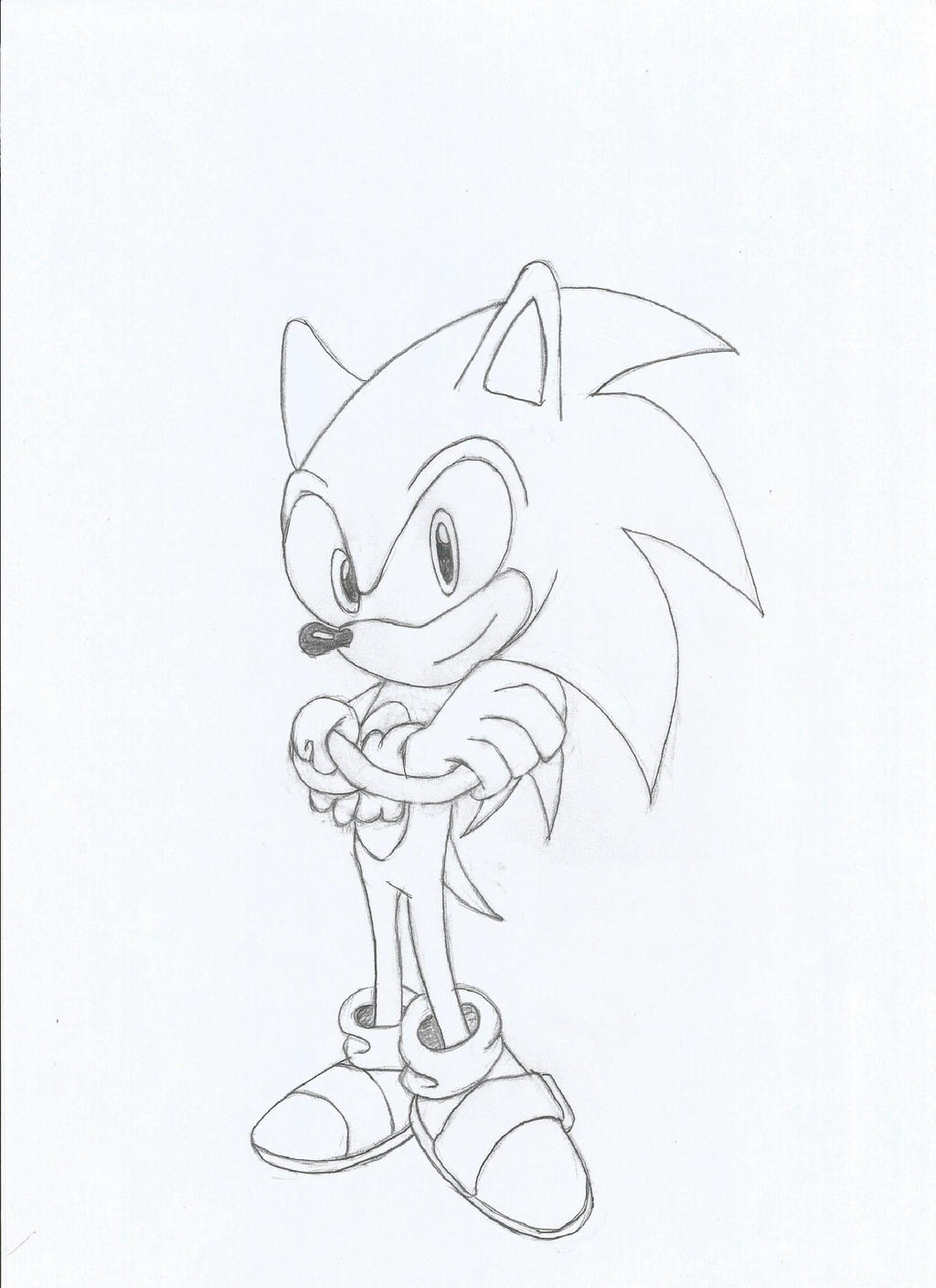 Vector Sonic Line Sonic (line art) by HEISMEANDIAMYOU on DeviantArt