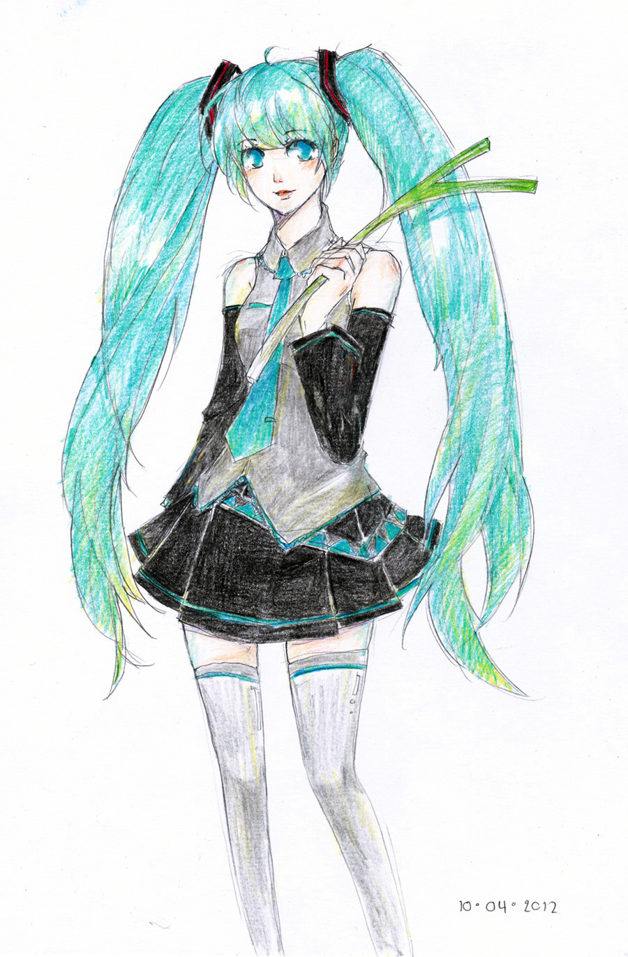 Miku coloured sketch