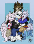 A Fluffy Family by Shiiriru