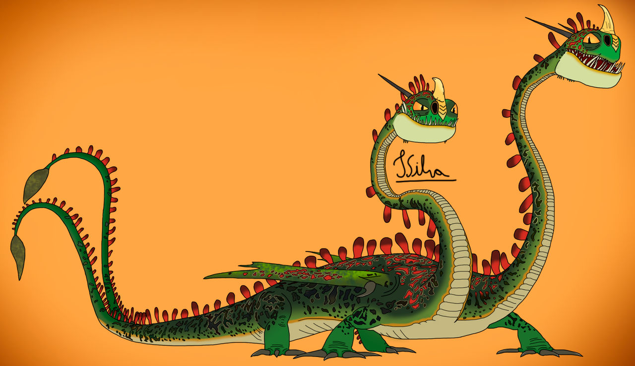 Httyd Hideous Zippleback by tsilvadino on DeviantArt
