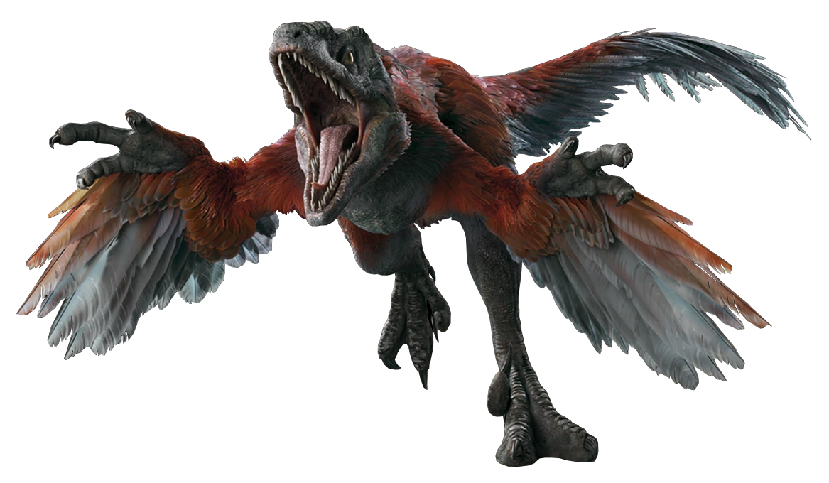Jurassic World Pyroraptor Render 1 by tsilvadino on DeviantArt