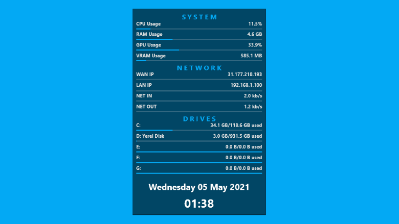 System Scroll Rainmeter System Monitor Skin by Rainmeterbase on DeviantArt