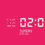 Digital Rainmeter Clock and System Monitor Skin