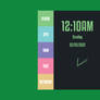 FlatInfo Rainmeter Clock and System Monitor Skin