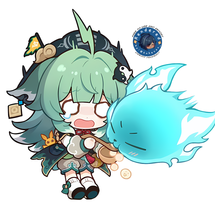 Ahuevo Chibi Huohuo Chibi Render by kintreatransparents on DeviantArt