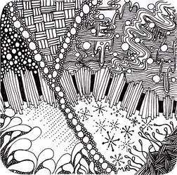 Tangle tile #1