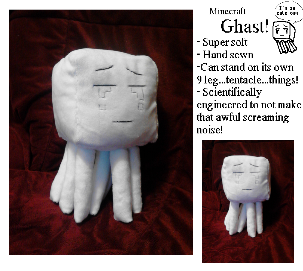 Minecraft online ghast plush