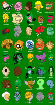 Green Lantern Corps heads
