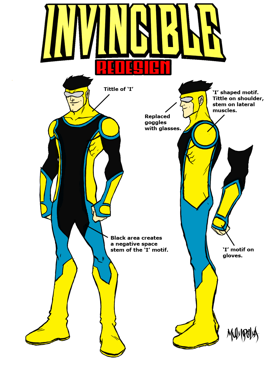 Invincible costume redesign by BloodySamoan on DeviantArt