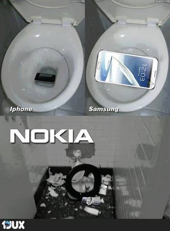 Phone on the toilet